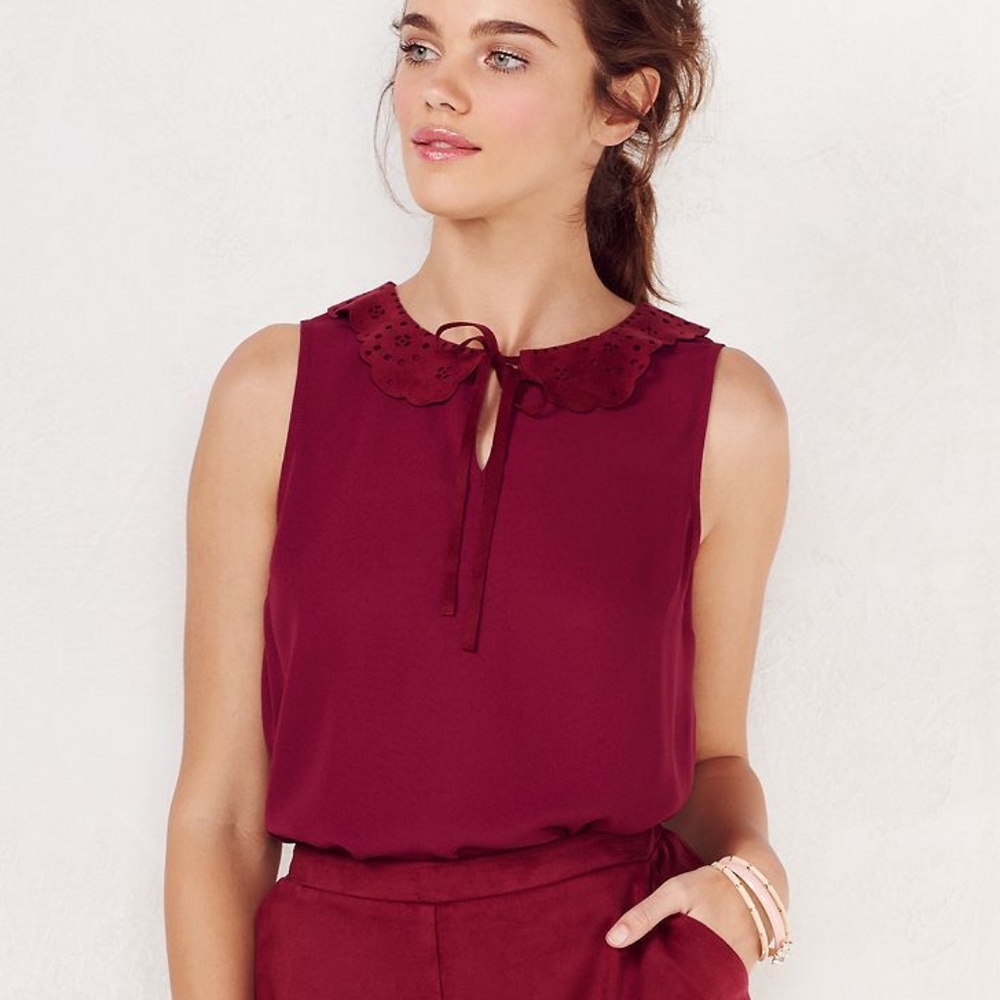 LC Wine Colored Blouse
